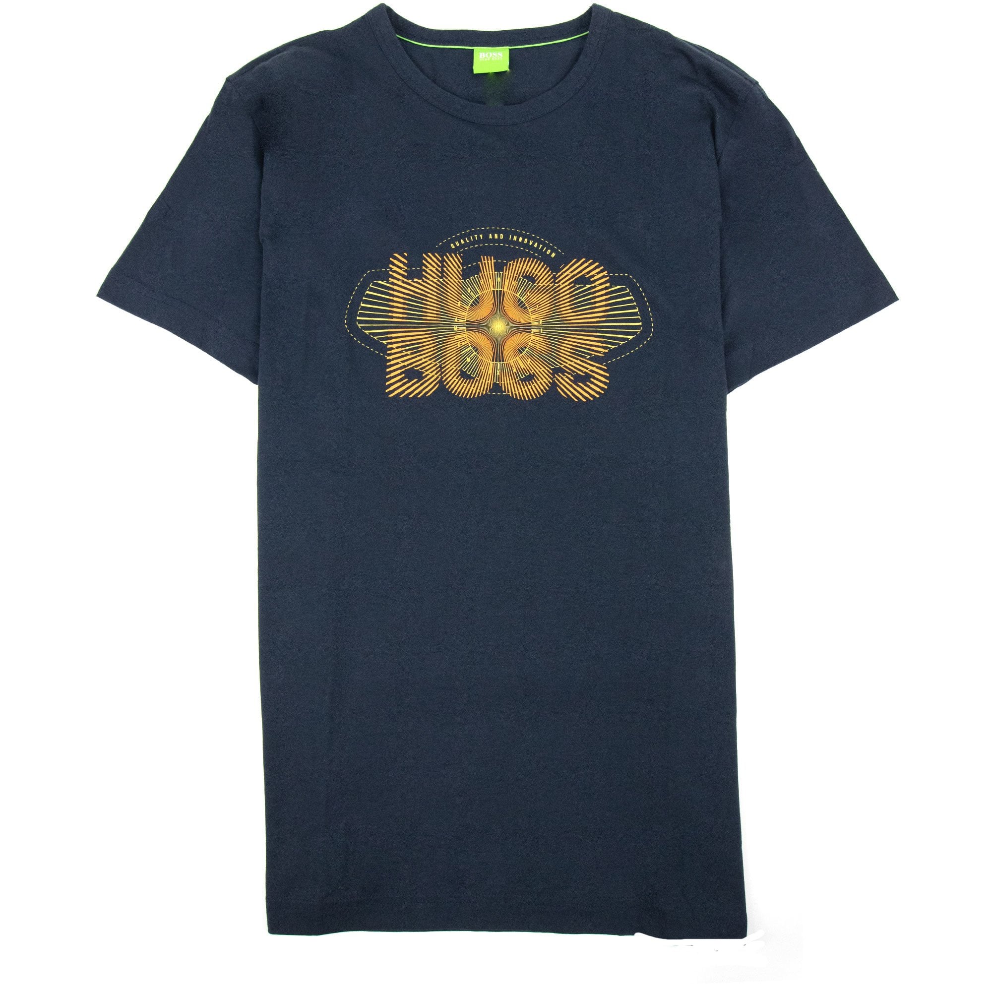 Hugo Boss Tee 2 Logo T Shirt Navy 410 SA30