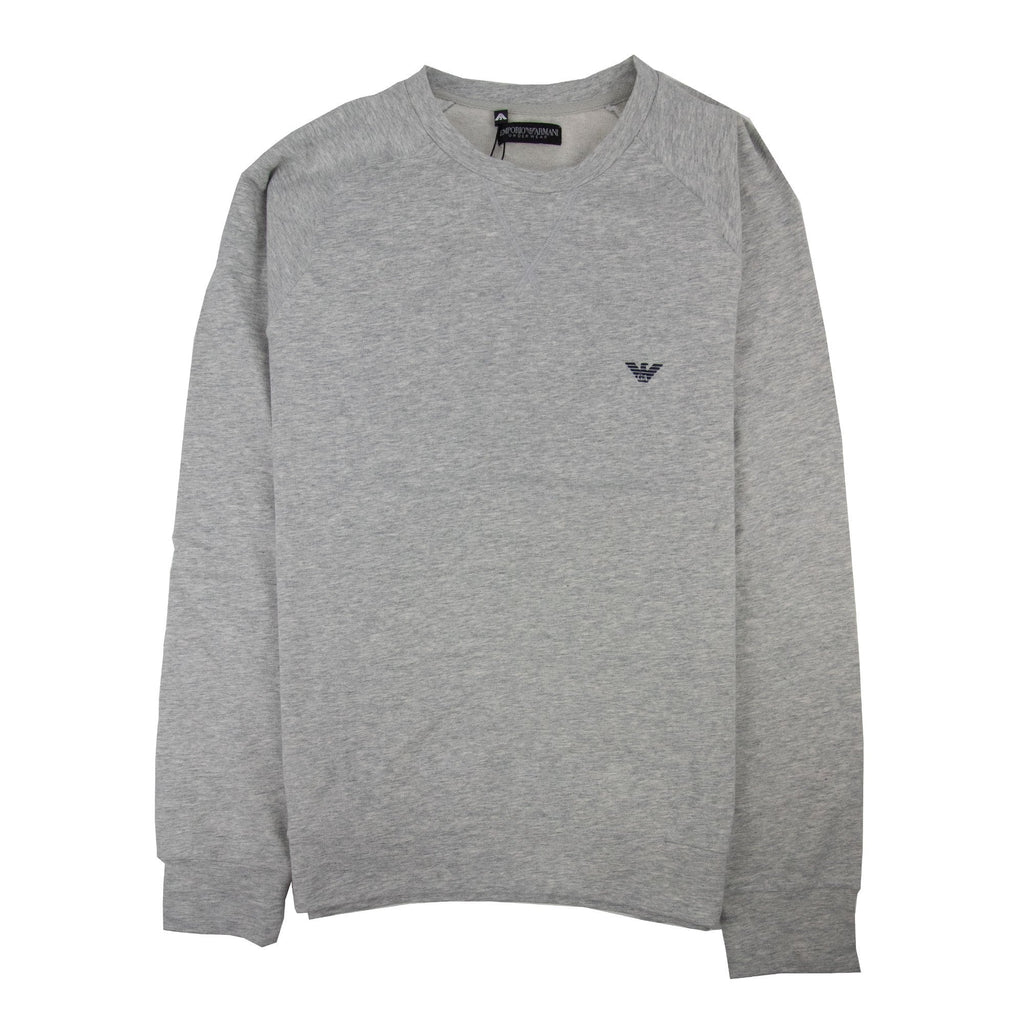 Emporio Armani Eagle Logo Light Fleece Sweatshirt Light Grey SA30