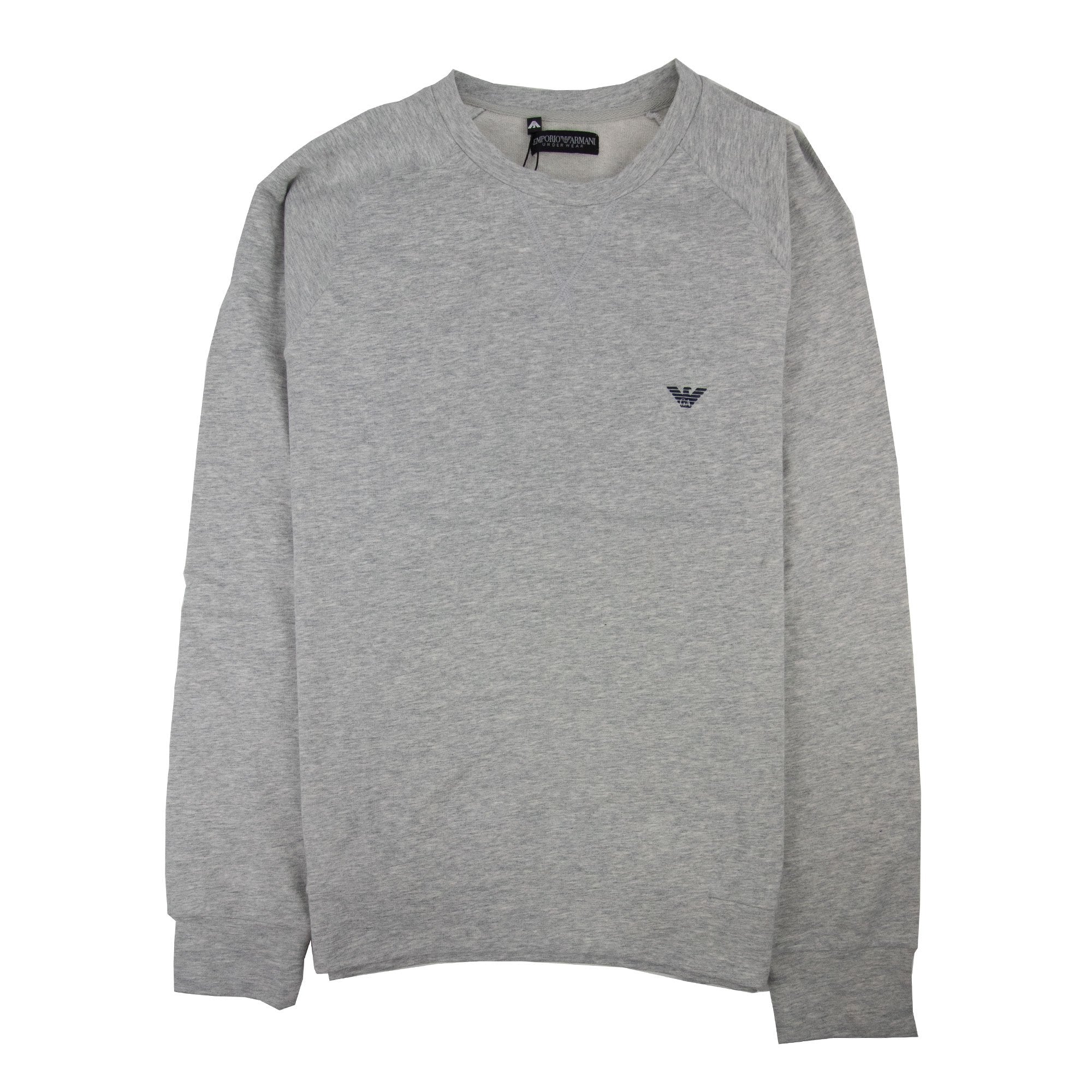 Emporio Armani Eagle Logo Light Fleece Sweatshirt Light Grey SA30