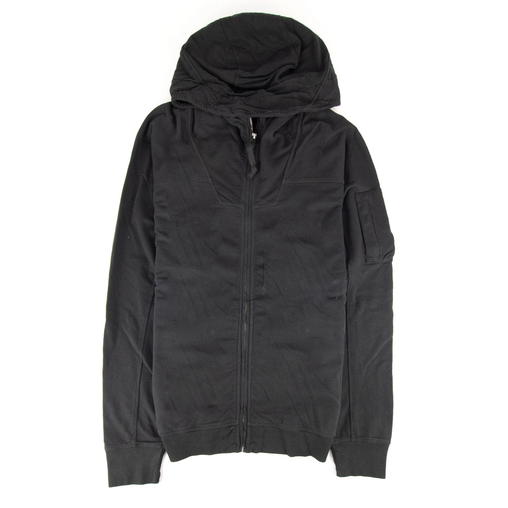 Cp Company Arm Lense Zip Up Hoody Black 999 SA30