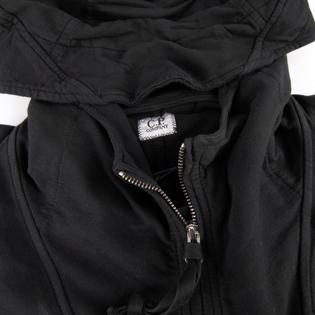 Cp Company Arm Lense Zip Up Hoody Black 999 SA30