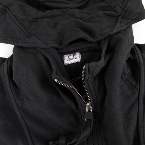Cp Company Arm Lense Zip Up Hoody Black 999 SA30