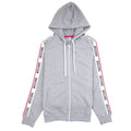 Moschino Underwear Arm Tape Logo Zip Up Hoody Dark Grey