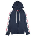 Moschino Underwear Arm Tape Logo Zip Up Hoody Dark Navy