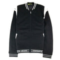 Versace Jeans Filato Wool Bomber Sweatshirt Black SA30