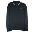 Mcq By Alexander Mcqueen Embroidered Logo L/s Polo Black SA30