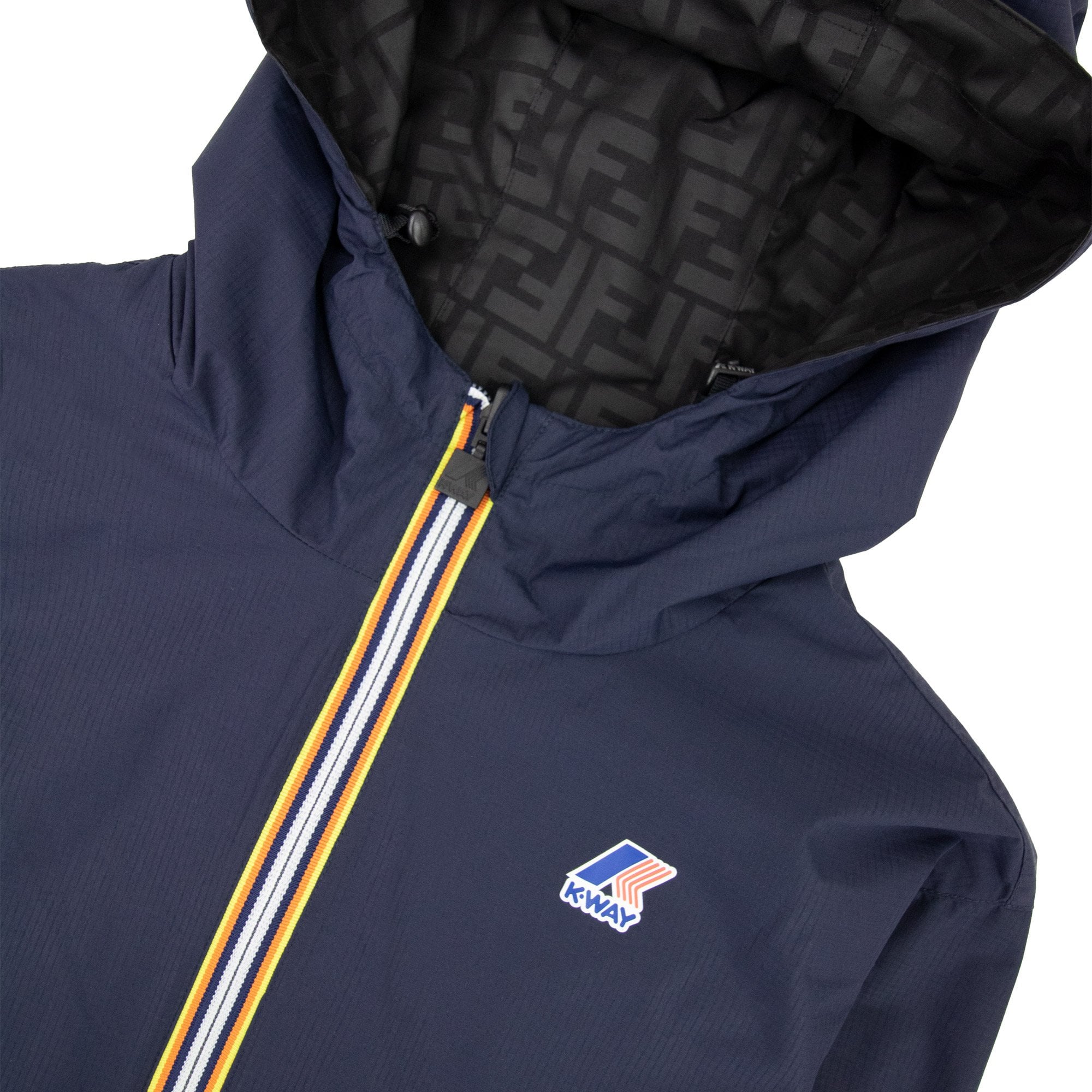 Fendi K Way Reversible Windbreaker Jacket Black/Blue – Onu
