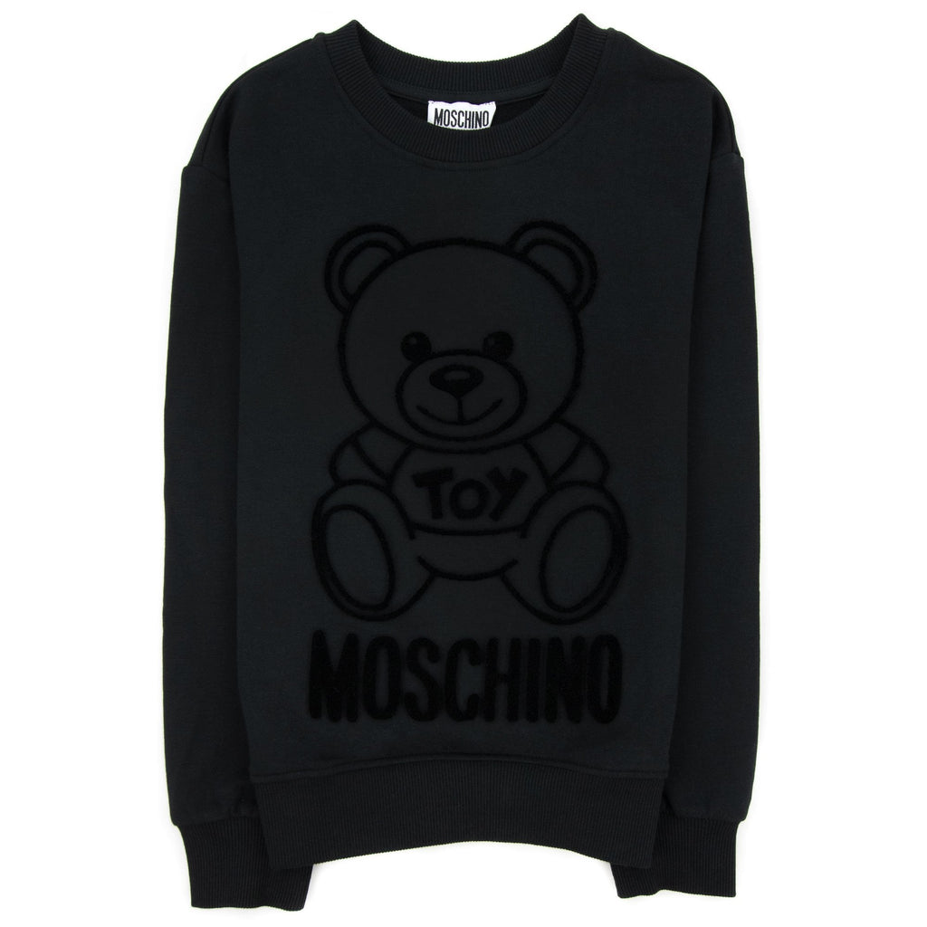 Moschino Kids Embroidered Bear Sweatshirt Black 60100