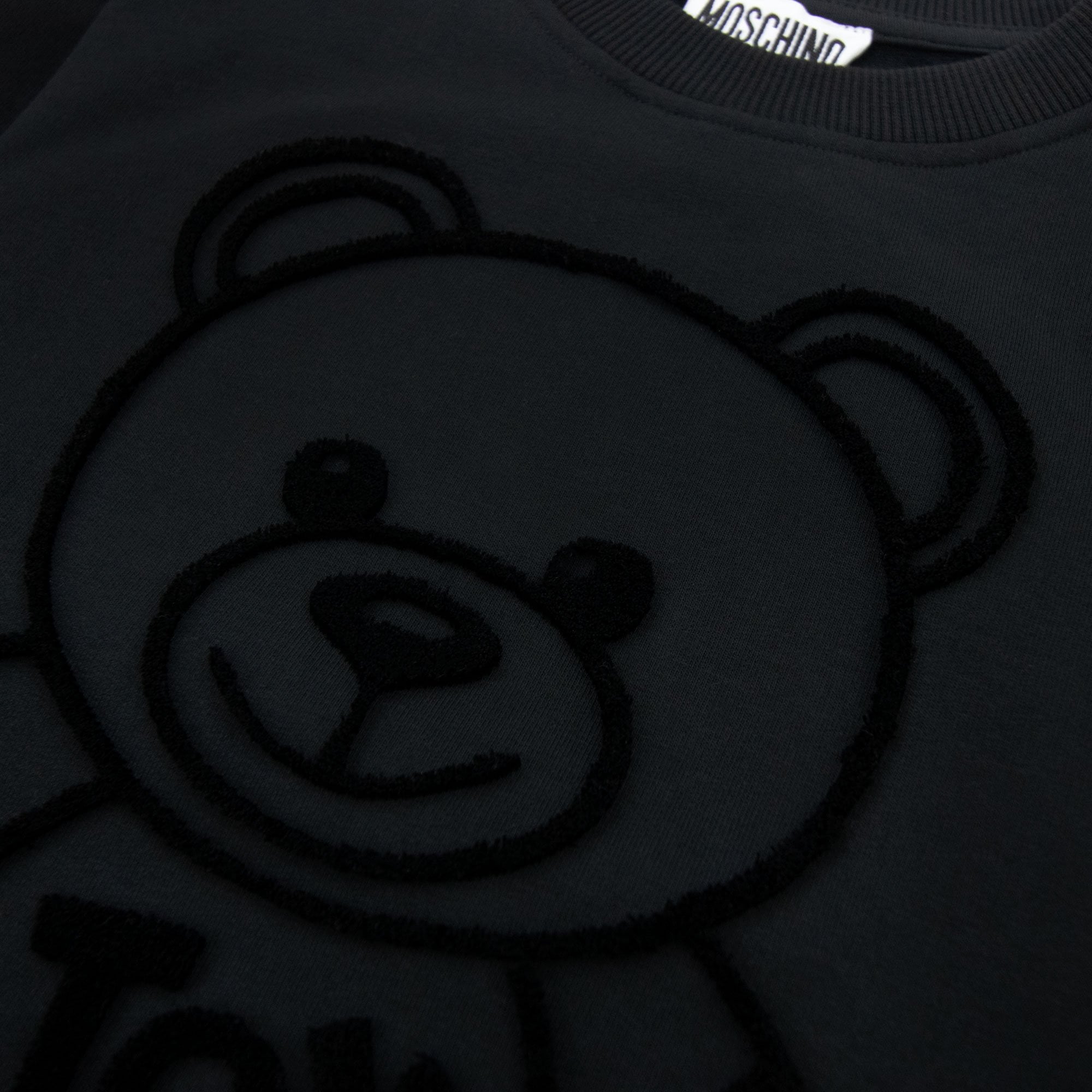 Moschino Kids Embroidered Bear Sweatshirt Black 60100