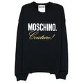 Moschino Couture Script Print Logo Jumper Black