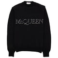 Alexander Mcqueen Embroidered Crew Neck Jumper Black 1011