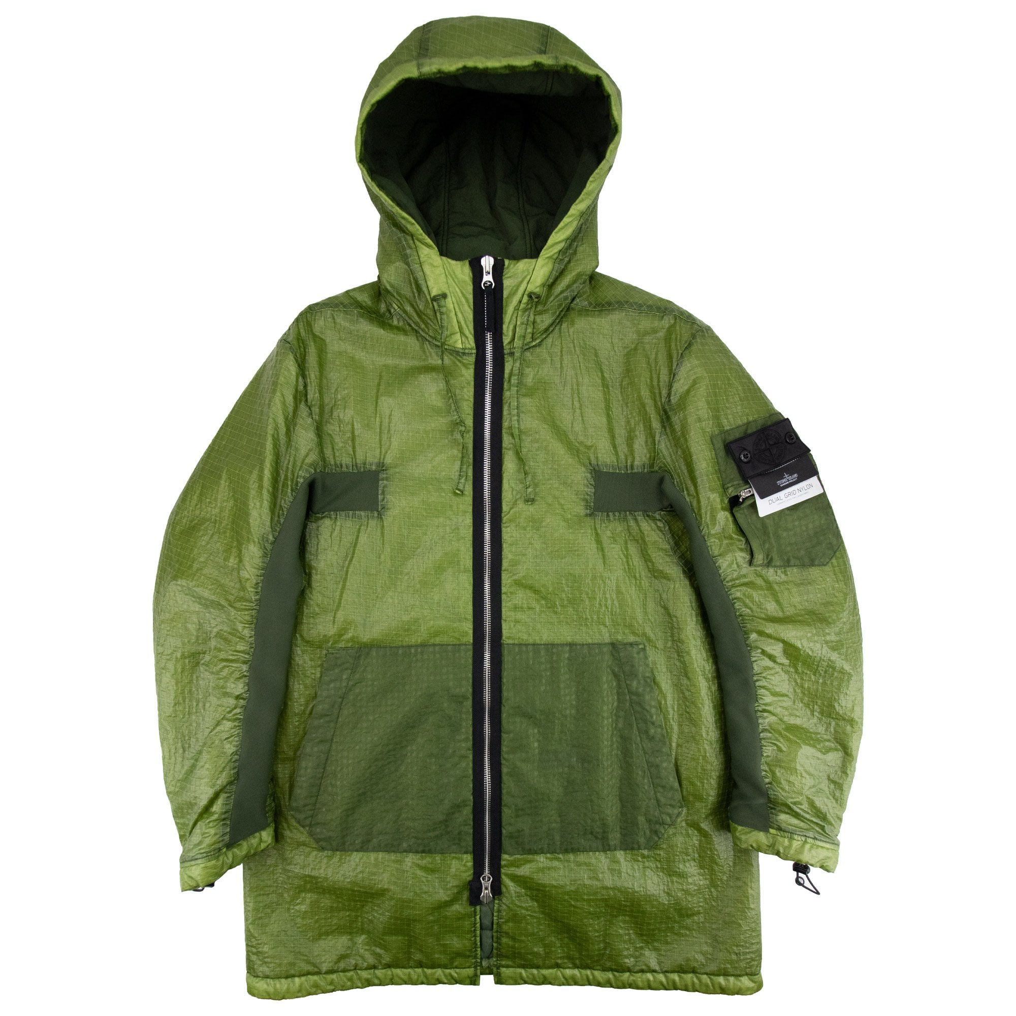 Stone Island Shadow Project 40203 Dual Grid Contour Parka Green V0058
