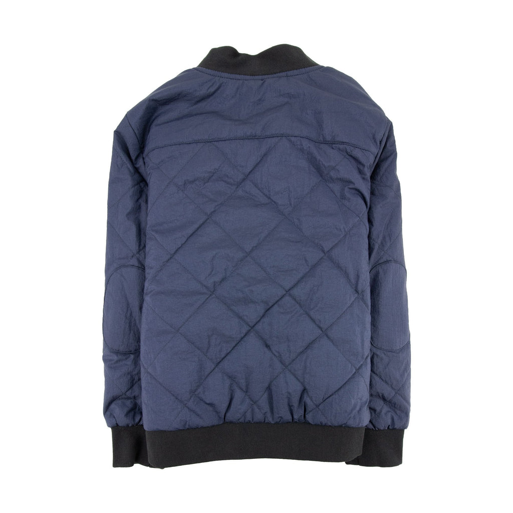 EA7 Junior Logo Shield Bomber Jacket Blue
