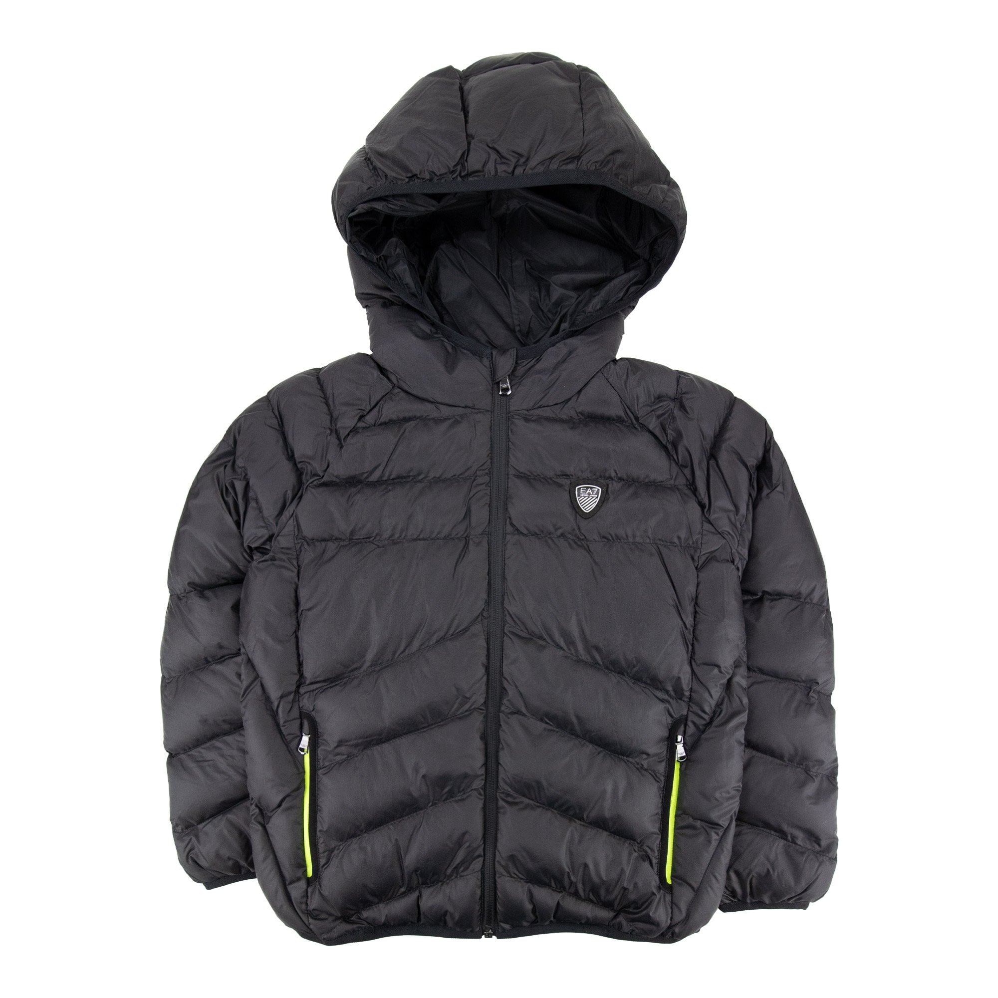 EA7 Junior Shield Logo Puffa Down Jacket Black