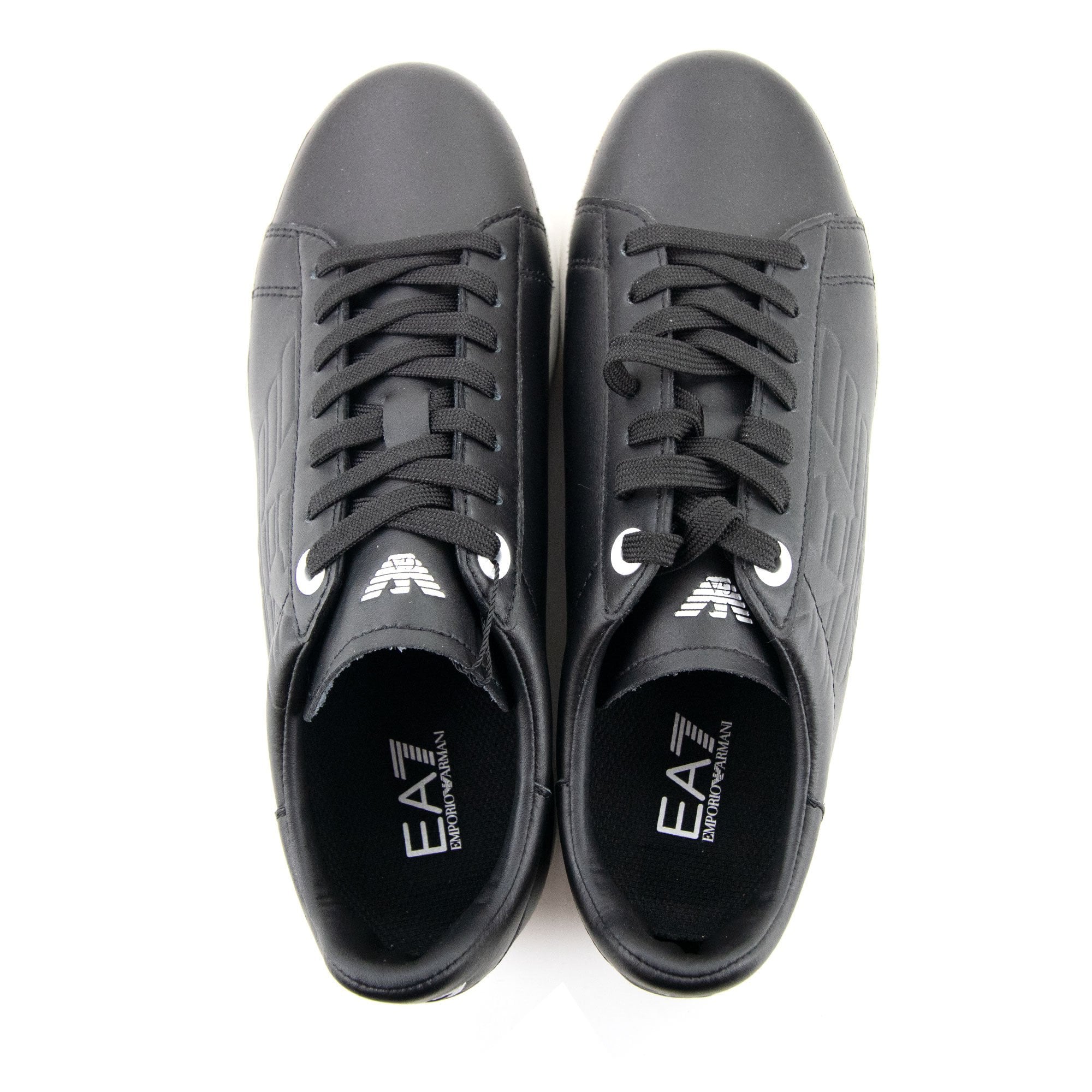 Ea7 New Classic Leather Trainer Black/white