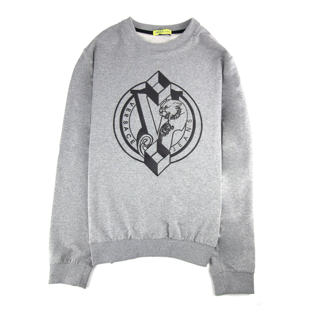 Versace Jeans Logo Light Fleece Sweatshirt Grey