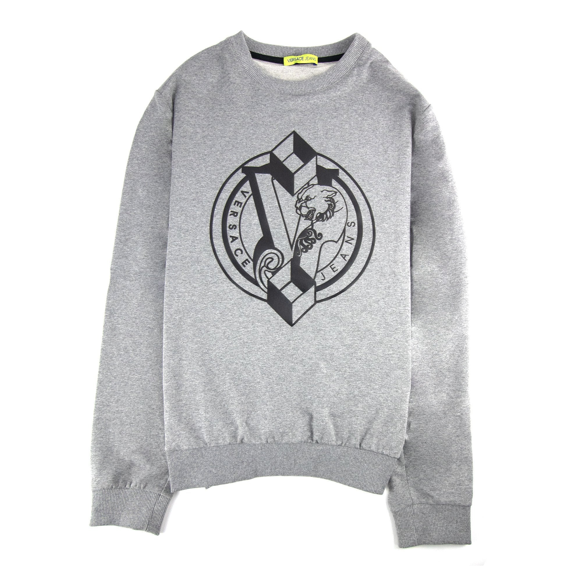 Versace Jeans Logo Light Fleece Sweatshirt Grey