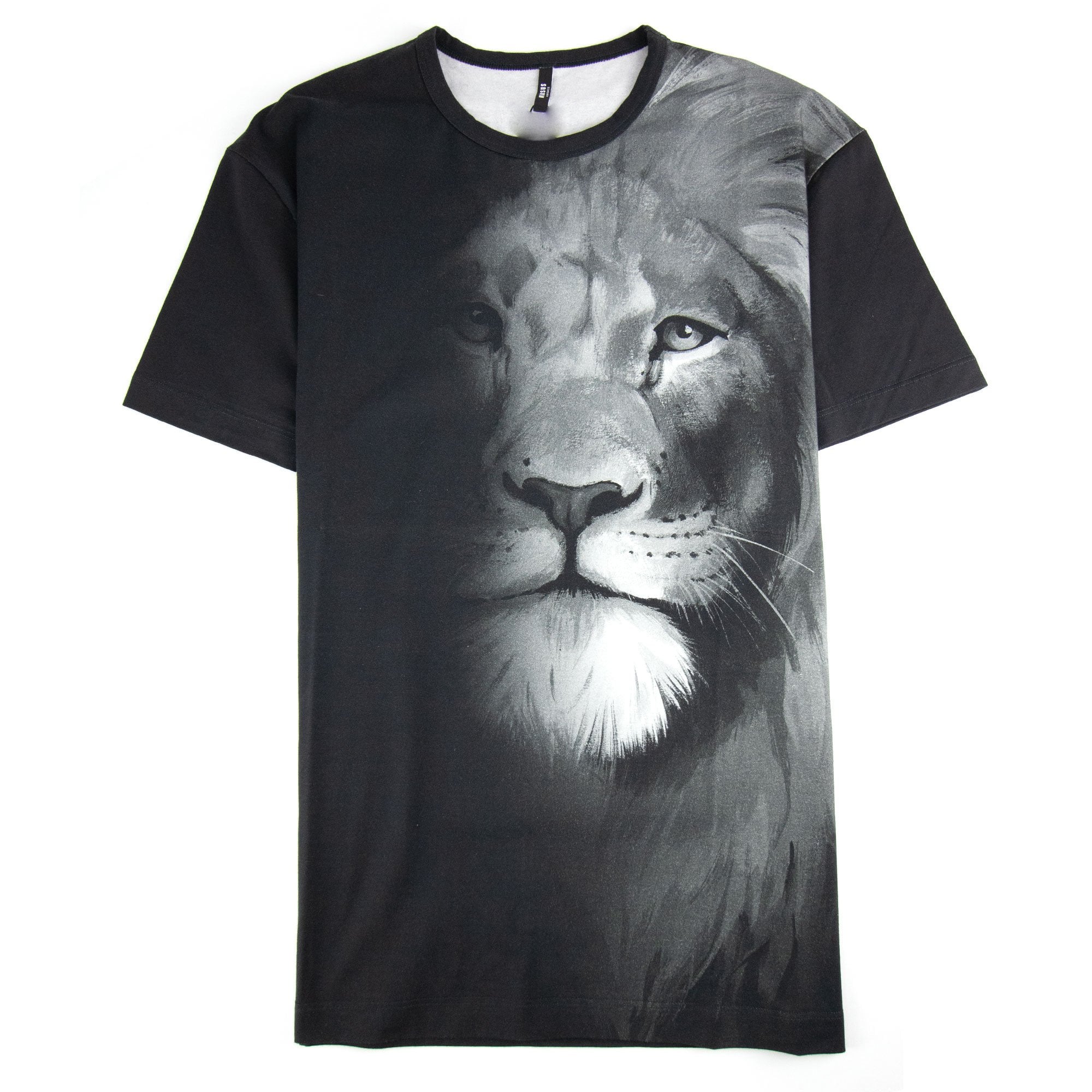 Versace Versus Lion Fade Crewneck T Shirt Black
