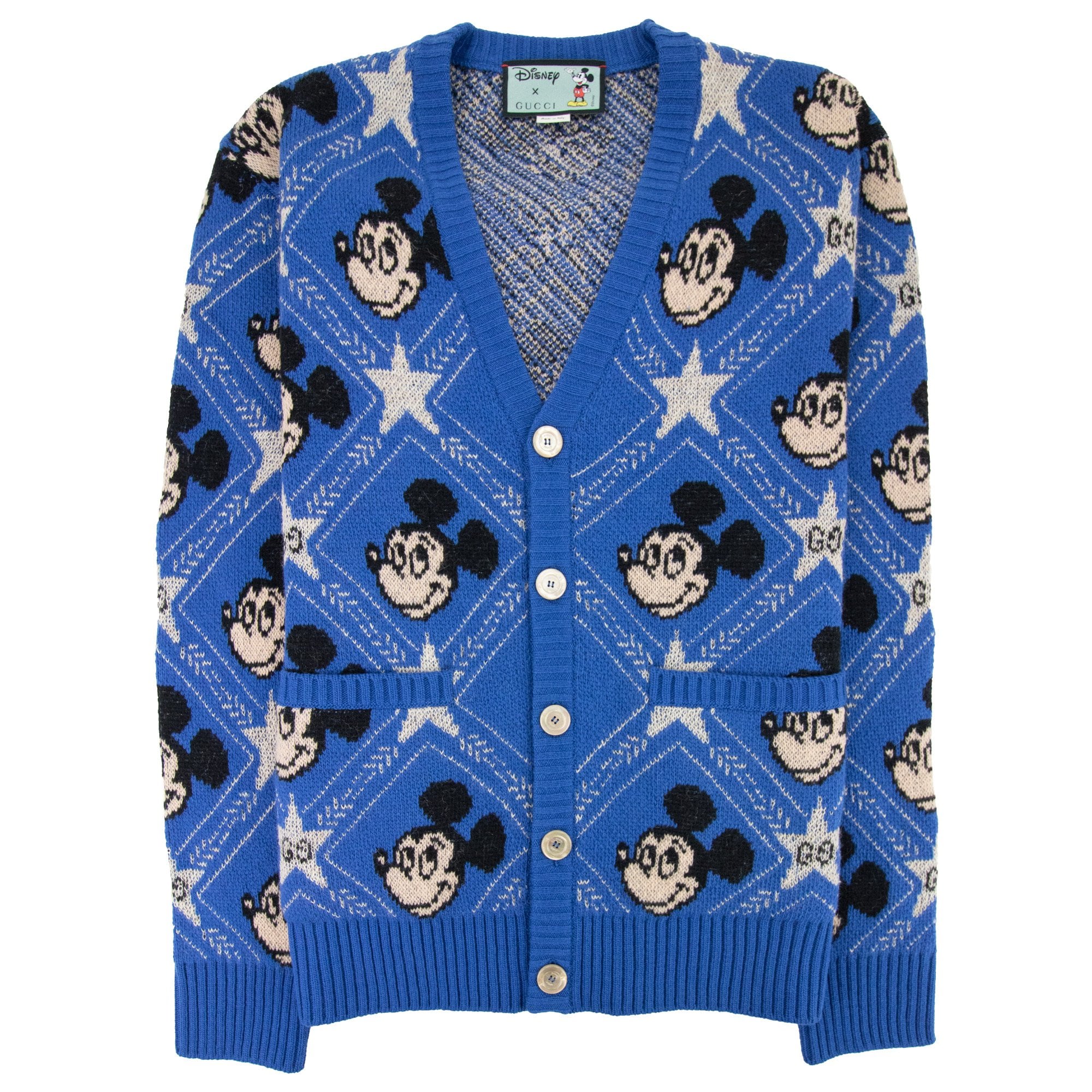 Disney x Gucci ミッキーマウス カーディガン Gucci Disney X Gucci Wool Cardigan Blue | ONU – Onu