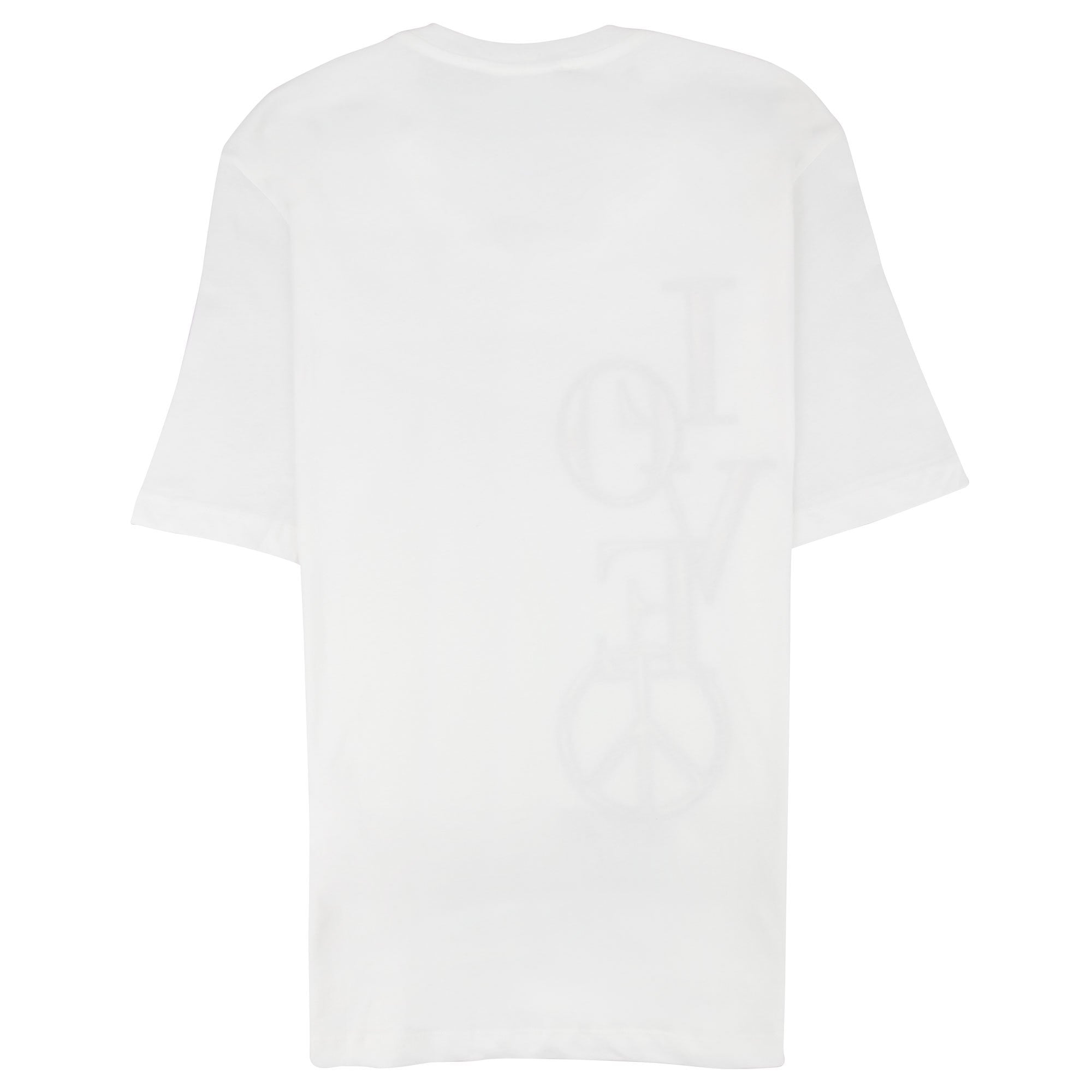Love Moschino Side Love Logo T Shirt Off White