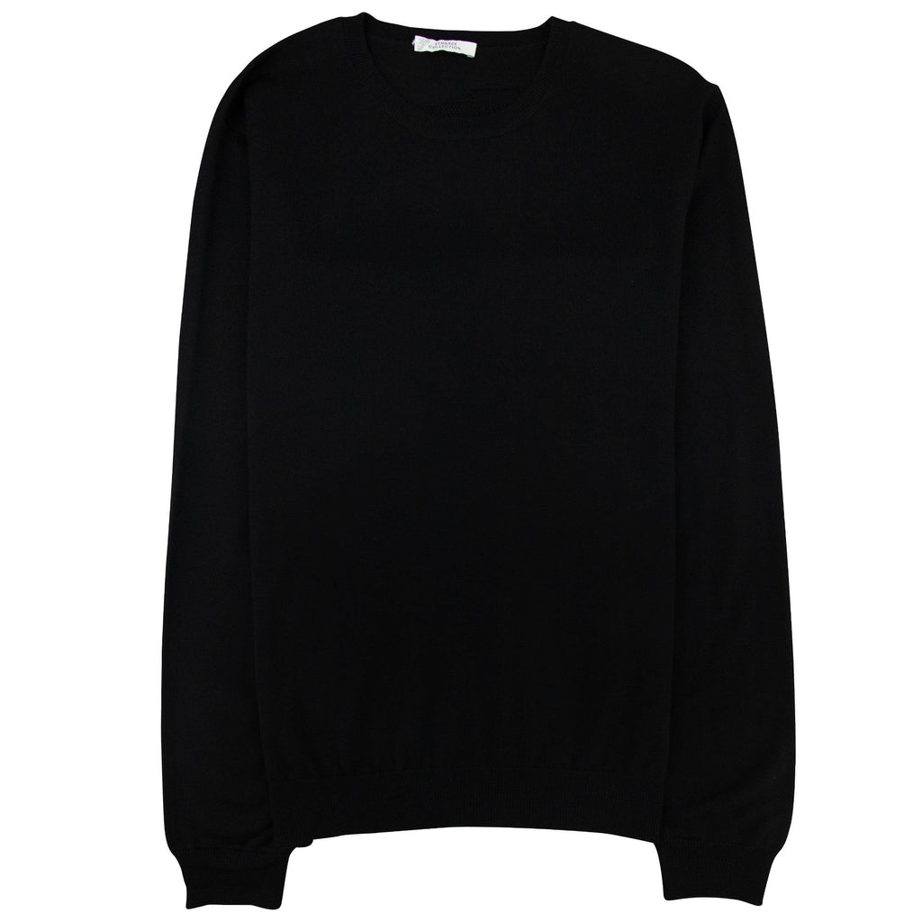 Versace Collection Back Medusa Knitted Sweater Black