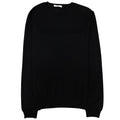 Versace Collection Back Medusa Knitted Sweater Black