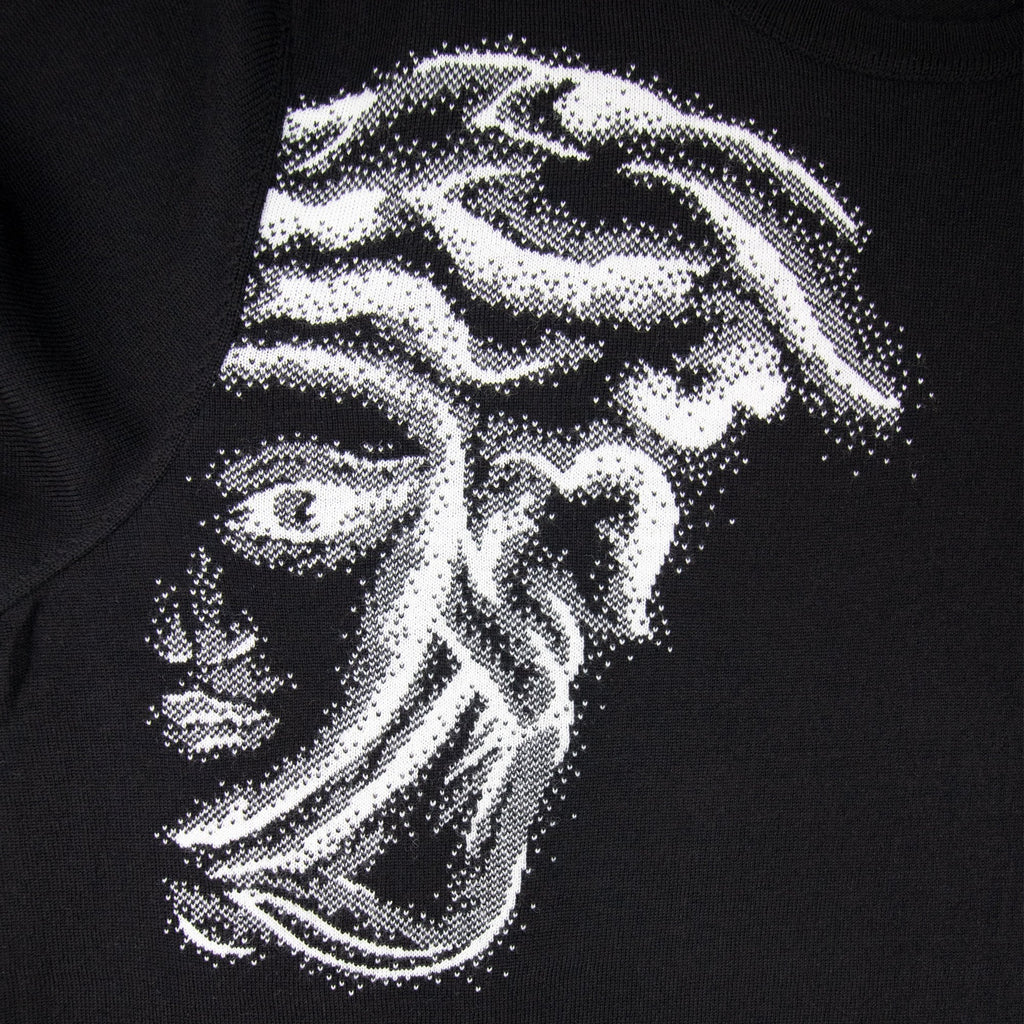 Versace Collection Fantasia Medusa Knitted Jumper Black