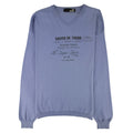 Love Moschino V Neck Knitted Sweatshirt Sky Blue