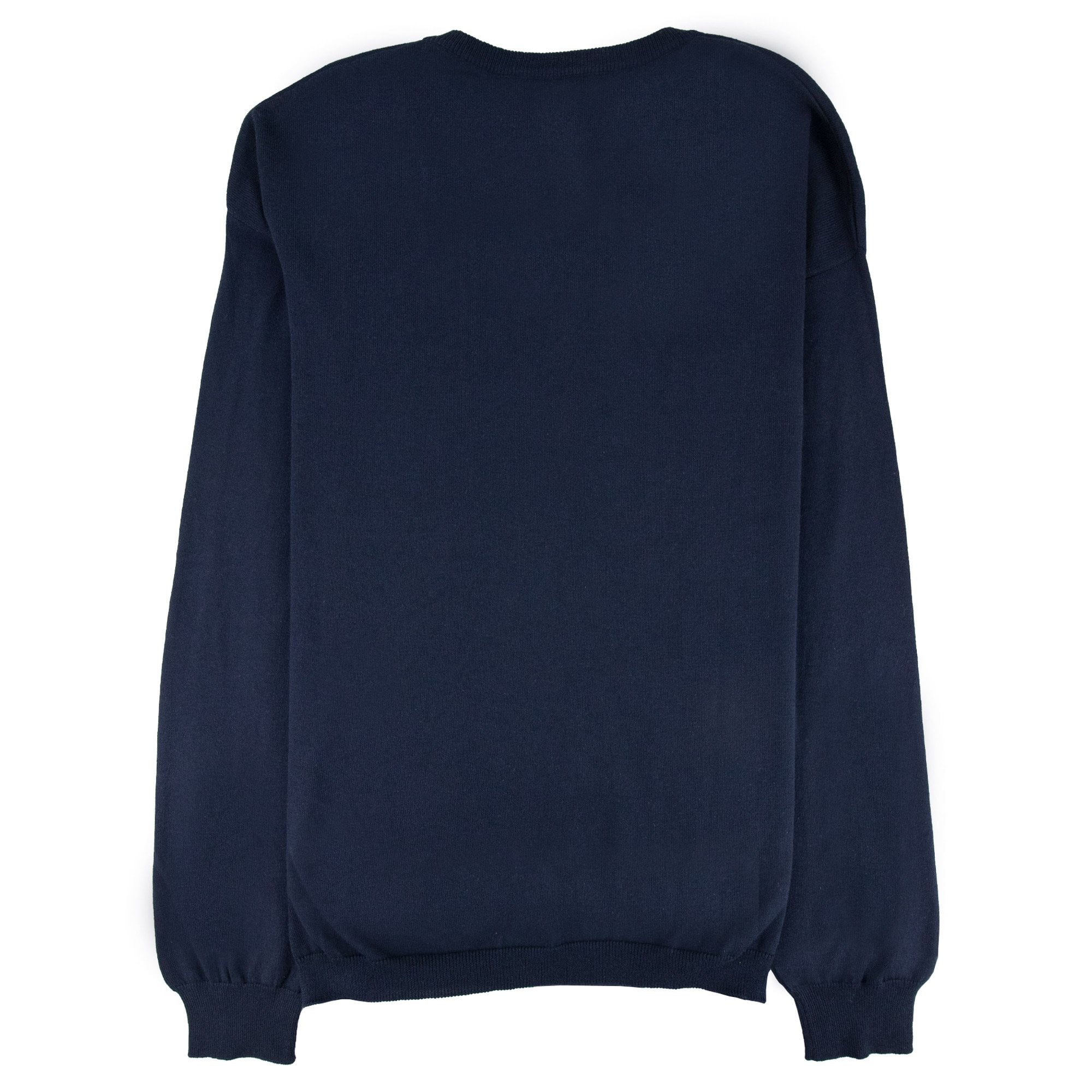 Love Moschino V Neck Knitted Sweatshirt Navy