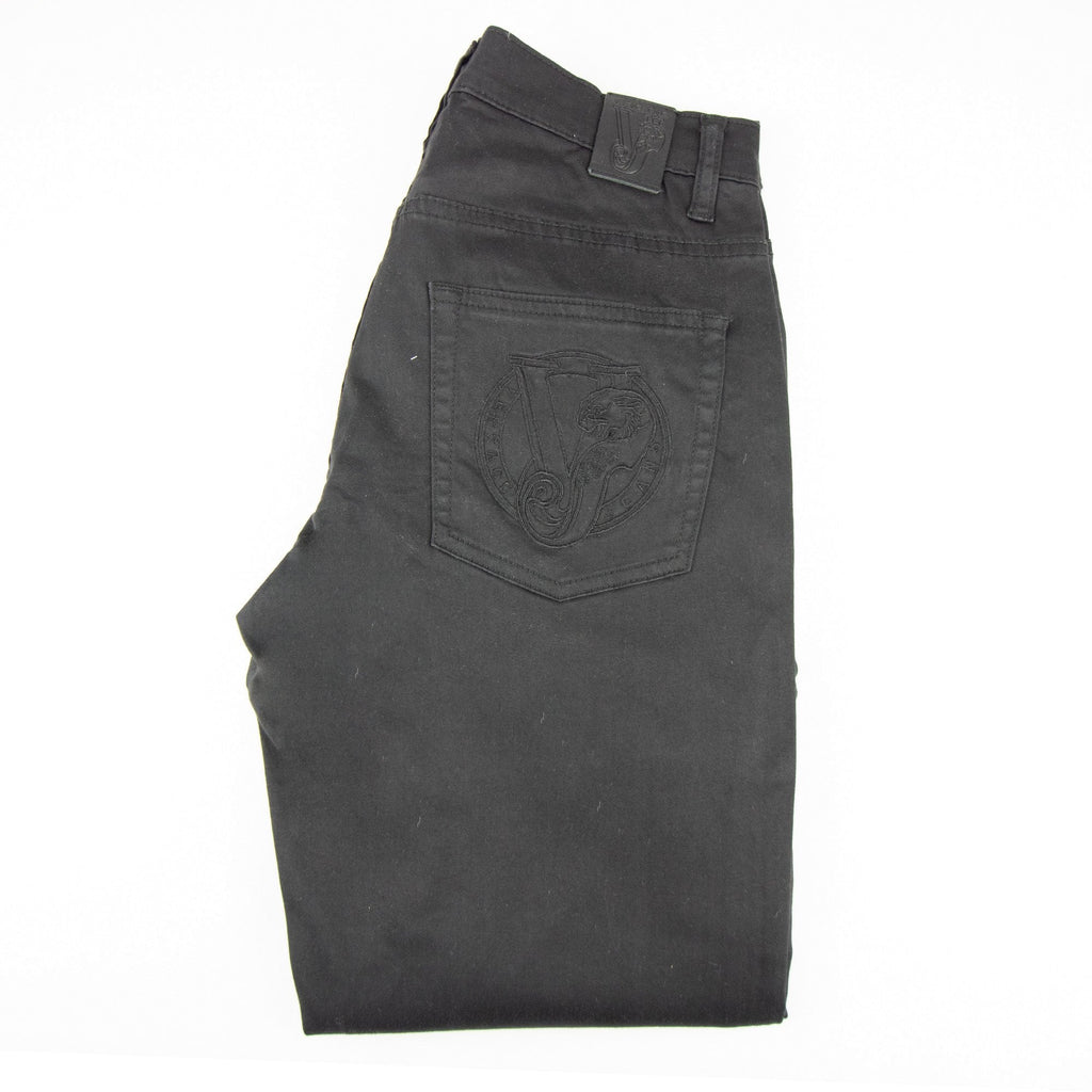 Versace Jeans Round Tiger Pocket Skinny Jean Black