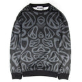 Moschino Couture All Over Peace Sign Light Fleece Sweatshirt Black/grey