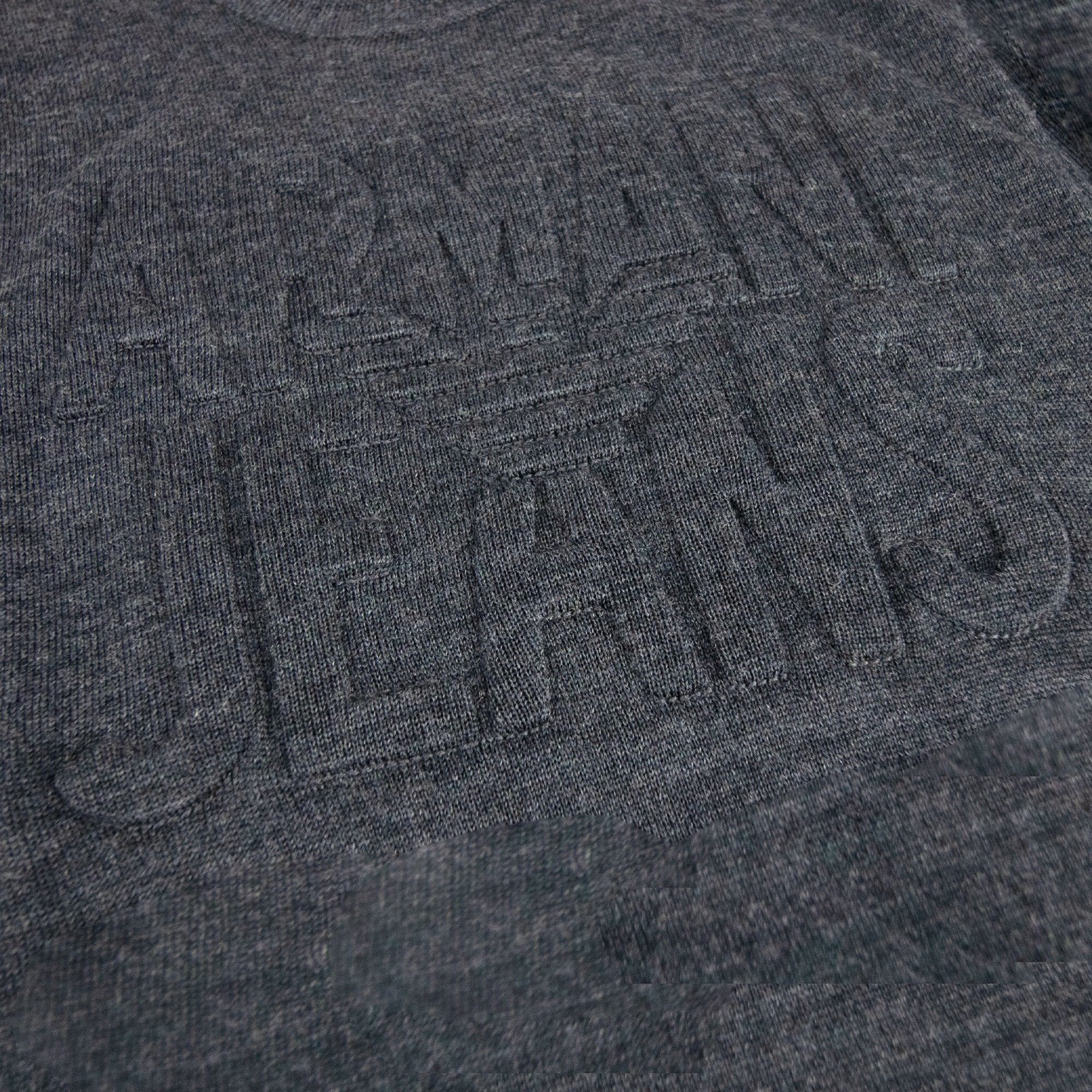 Armani Jeans Embossed Logo Lightweight Sweatshirt Grey Melange