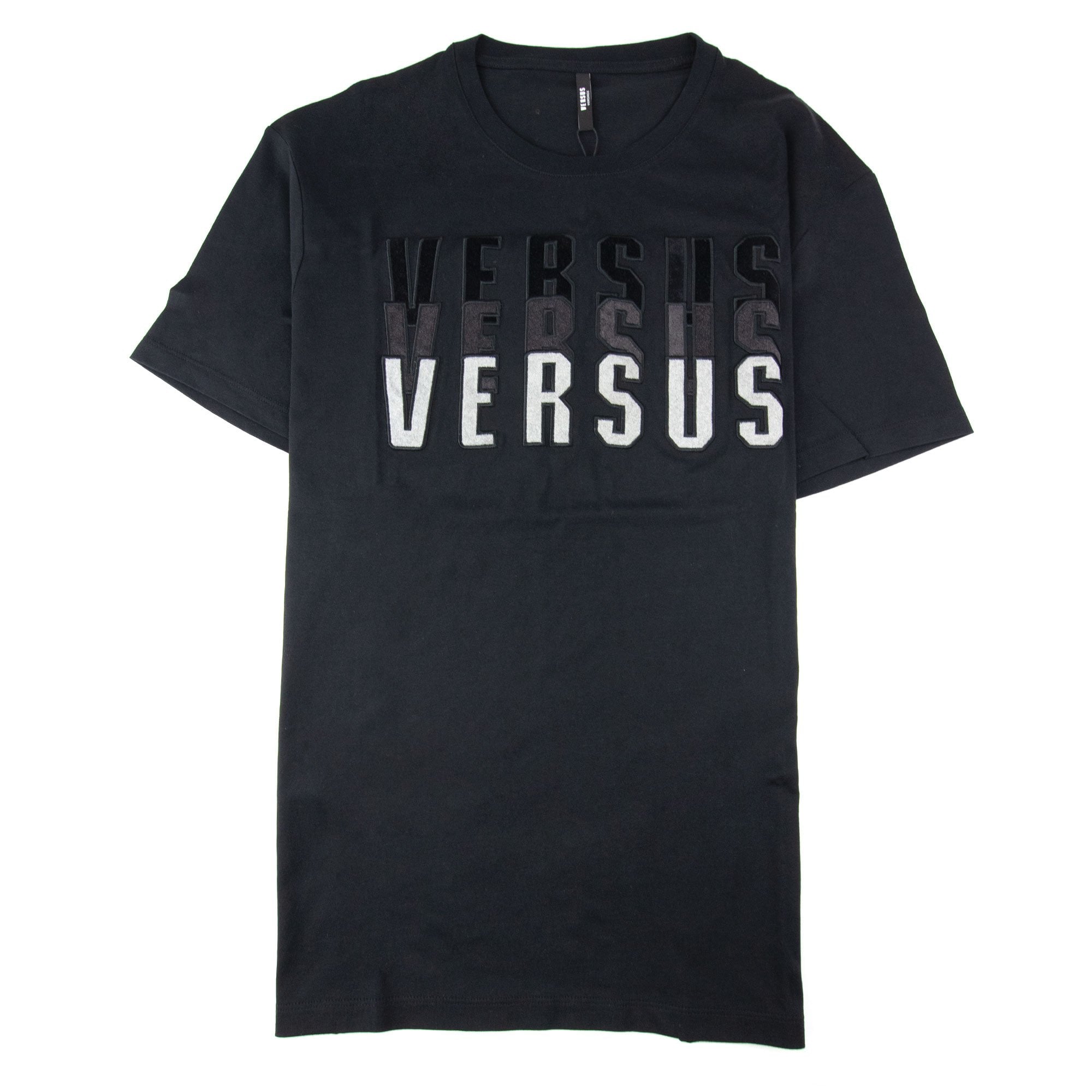 Versace Versus Gradient Logo T Shirt Black