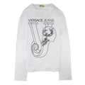 Versace Jeans Studs Tiger Logo T Shirt White