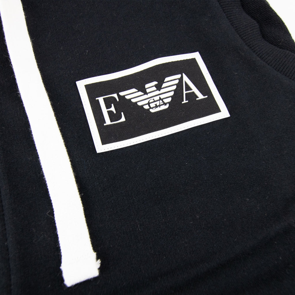 Emporio Armani Ea Sleevless Hooded Sweater Black