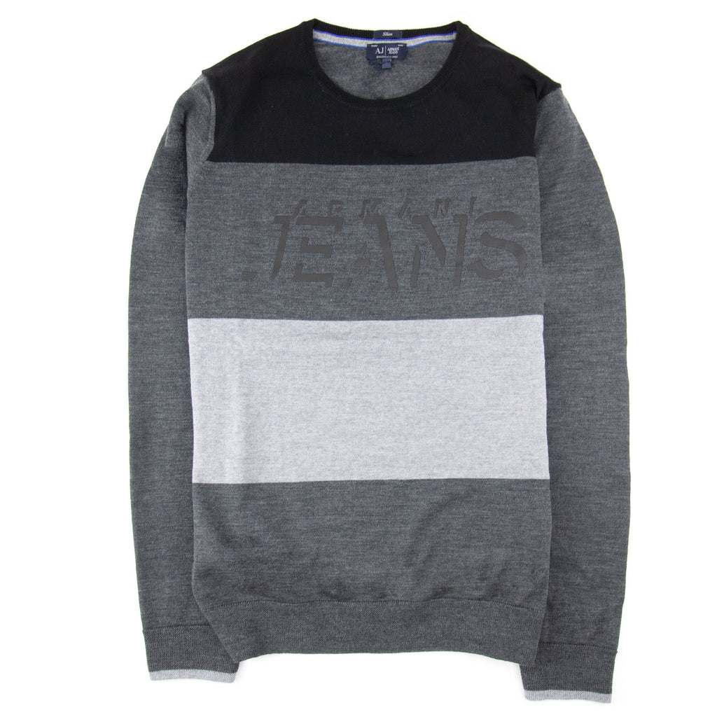 Graphic Print Crewneck Sweatshirt Riga Stripe
