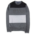 Graphic Print Crewneck Sweatshirt Riga Stripe