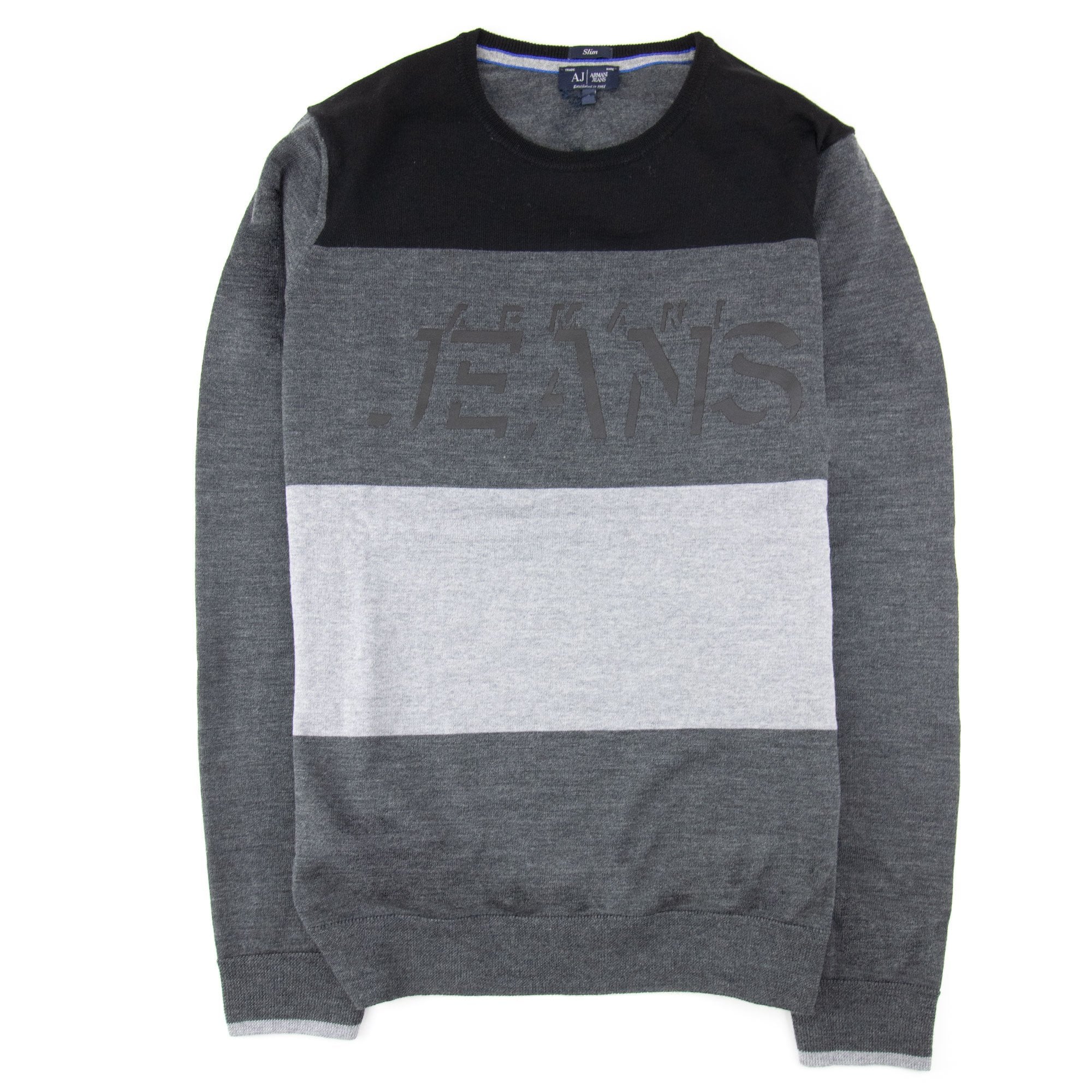 Graphic Print Crewneck Sweatshirt Riga Stripe