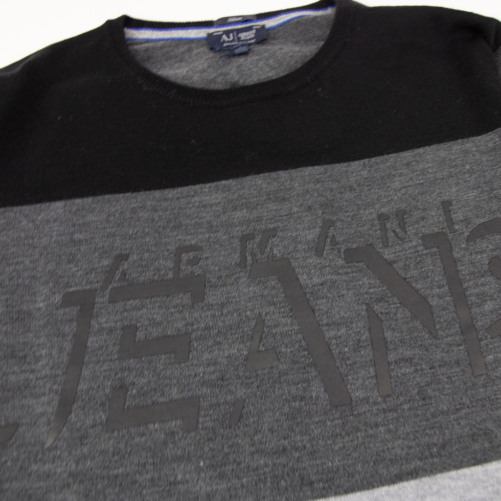 Graphic Print Crewneck Sweatshirt Riga Stripe