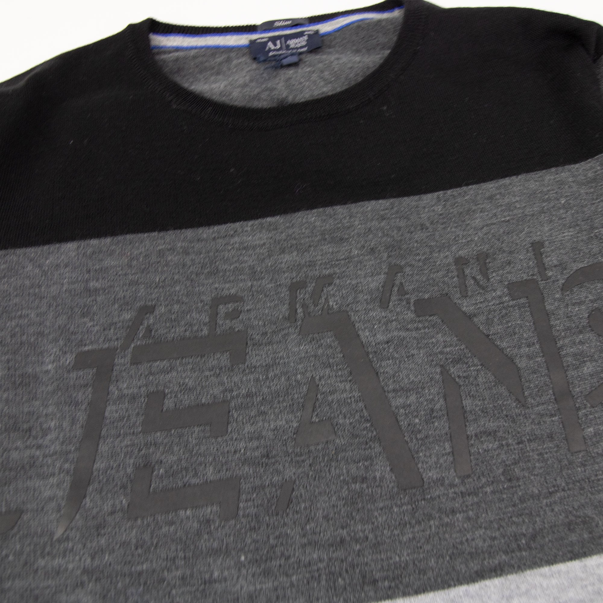 Graphic Print Crewneck Sweatshirt Riga Stripe