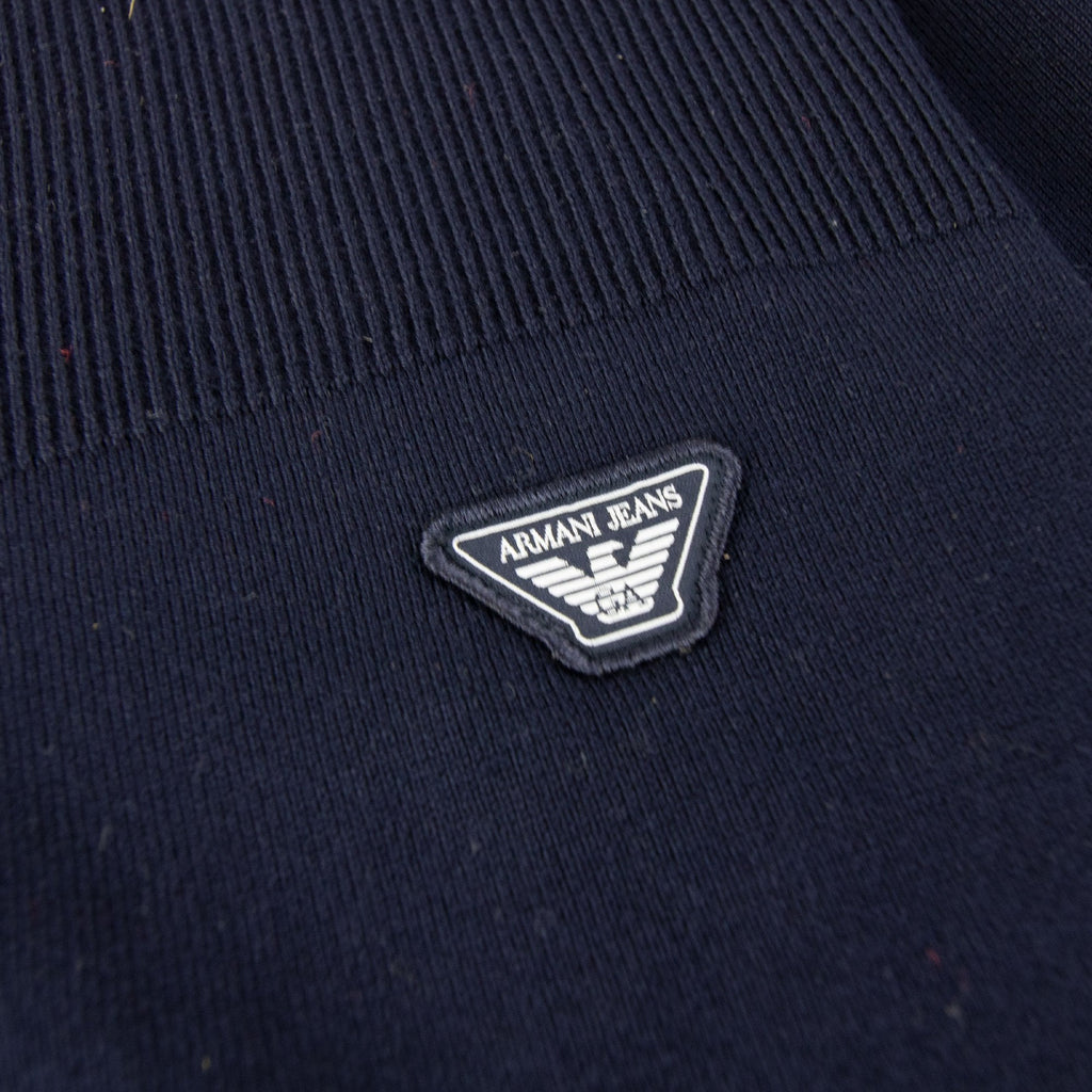 Armani Jeans Eagle Patch Logo Sweatshirt Navy Blue