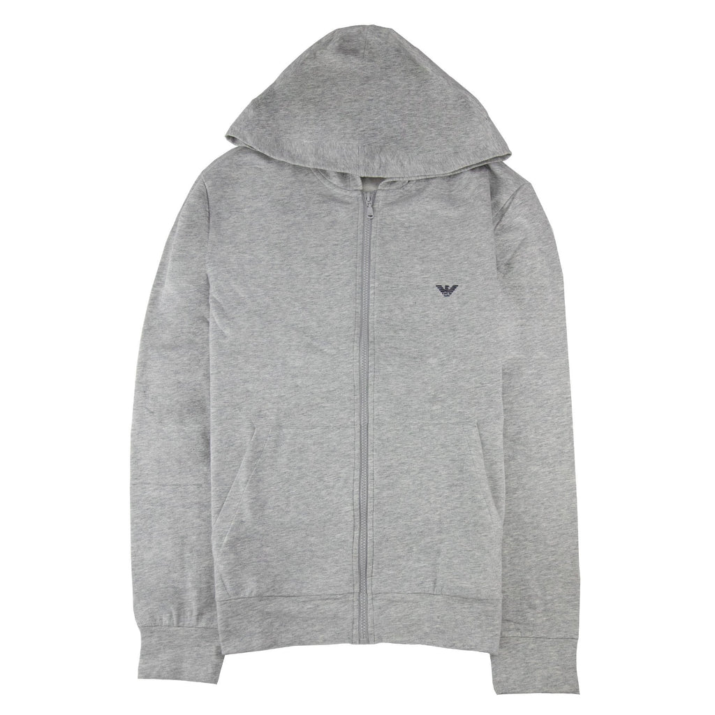 Emporio Armani Eagle Logo Tracksuit Top Light Grey