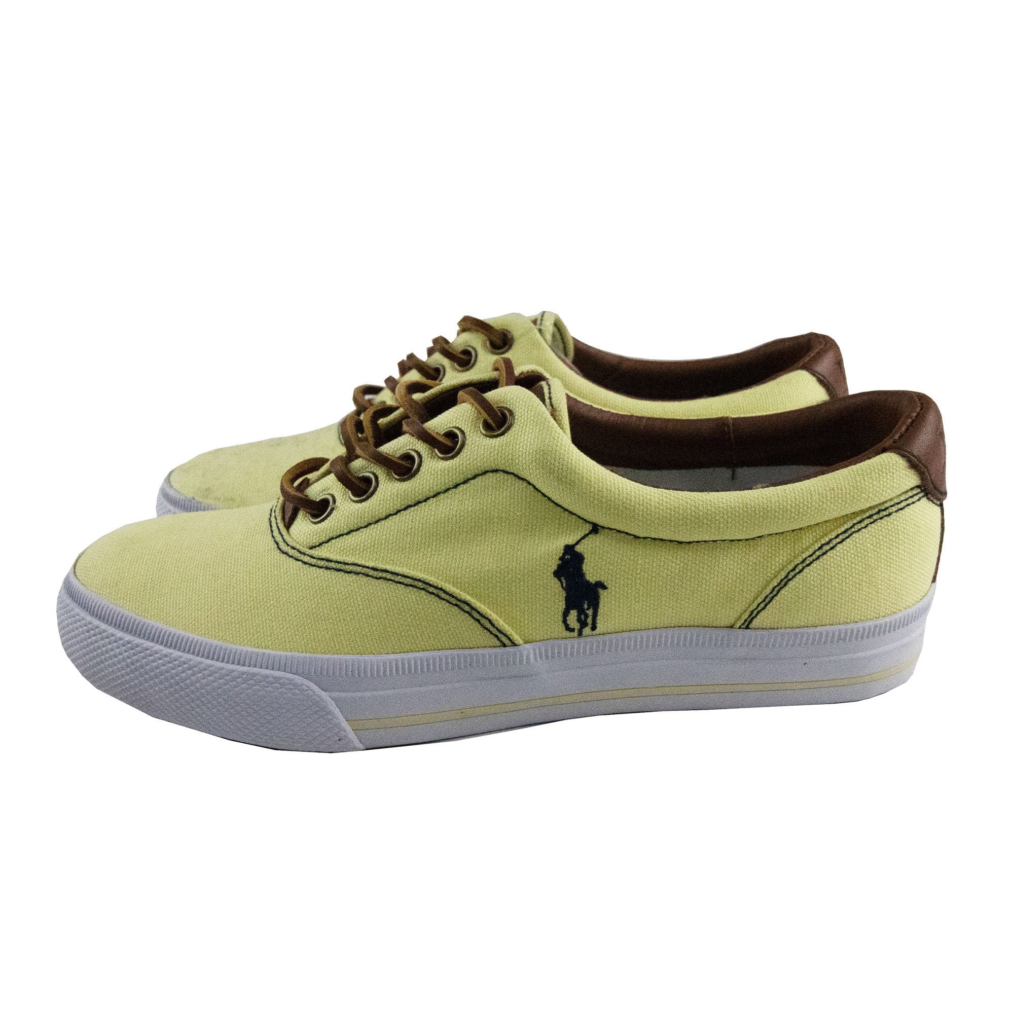 Polo Ralph Lauren Vaughn Low Canvas Trainer Wicket Yellow