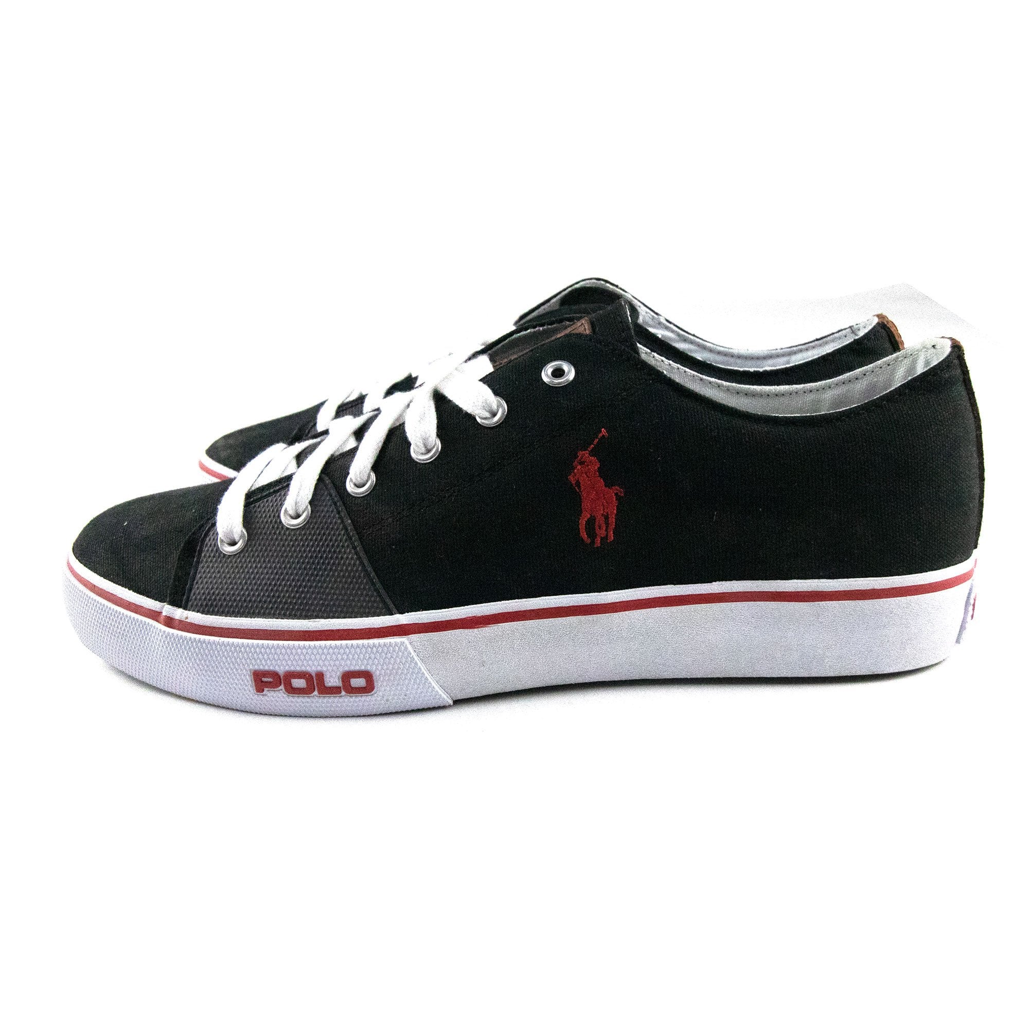 Polo Ralph Lauren Talbert Leather Trainers Black