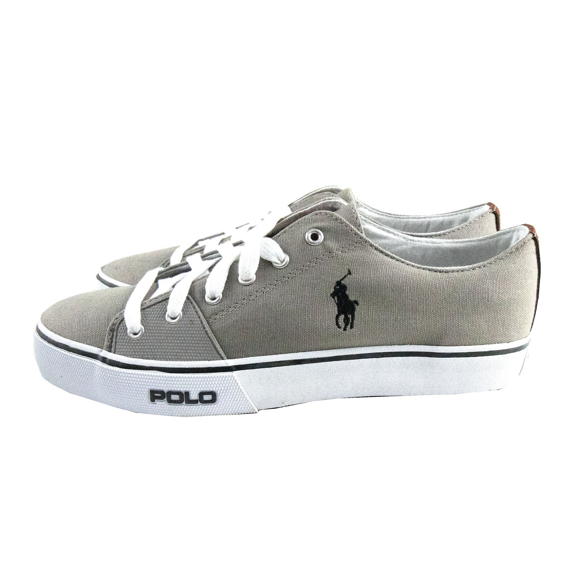 Polo Ralph Lauren Cantor Low Canvas Trainer Grey