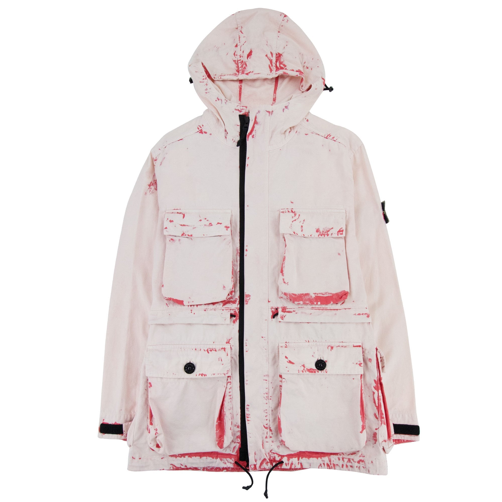 Stone Island Hand Corrosion On Raso Jacket Pink - MEN from Onu UK