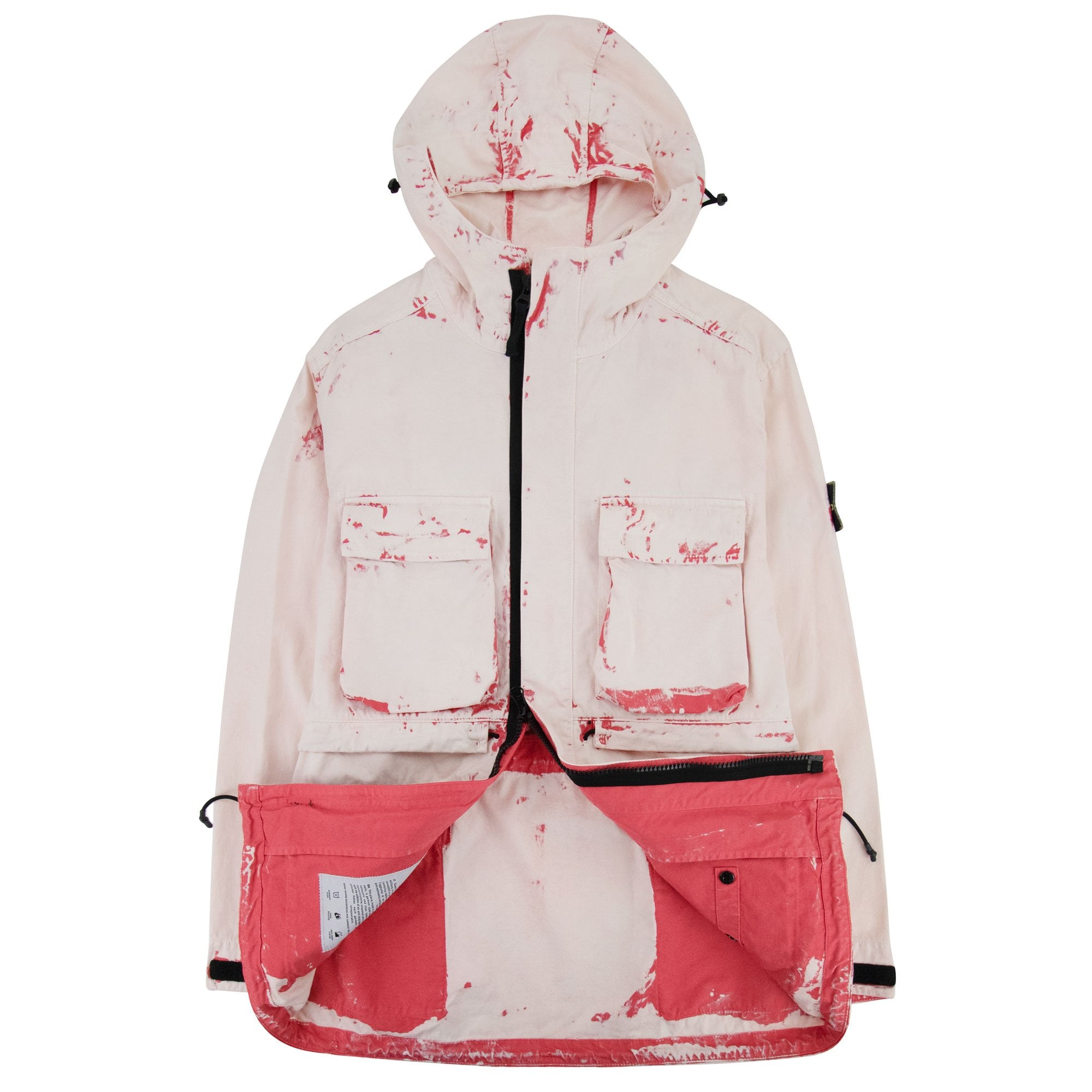 Stone Island Hand Corrosion On Raso Jacket Pink