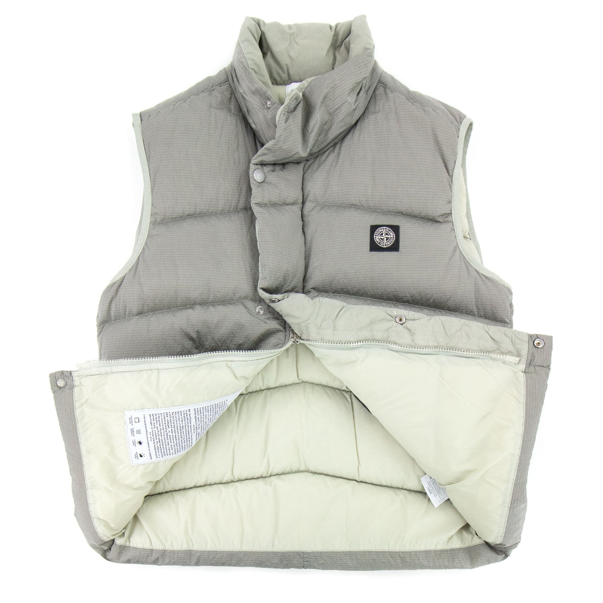 Stone Island Nylon Metal Ripstop Down Vest Grey