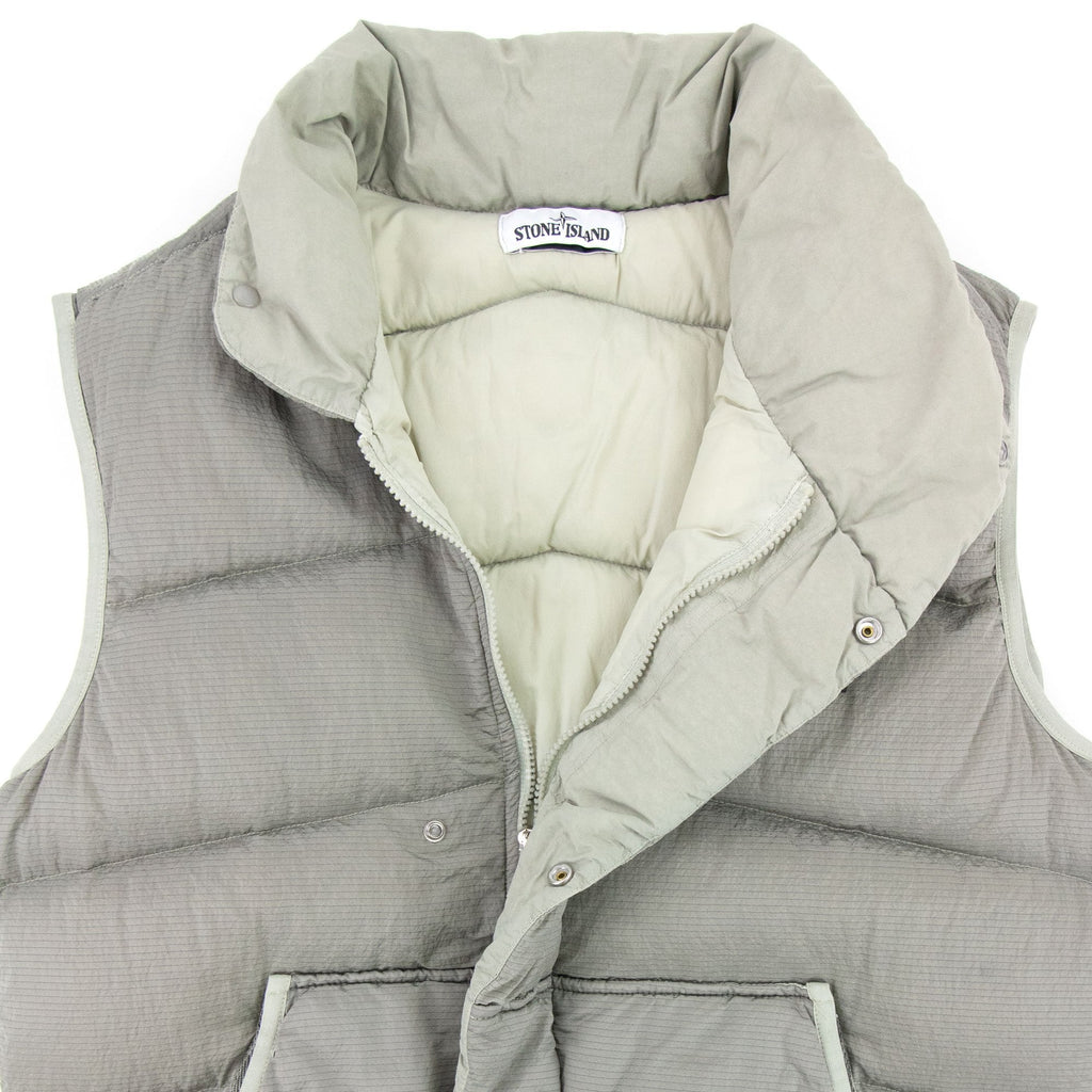 Stone Island Nylon Metal Ripstop Down Vest Grey
