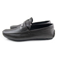 Moschino Logo Leather Loafers Brown